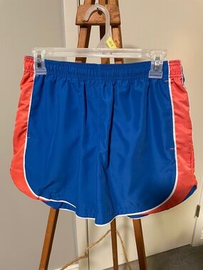 bcg Blue Athletic Shorts with Coral Side Panels